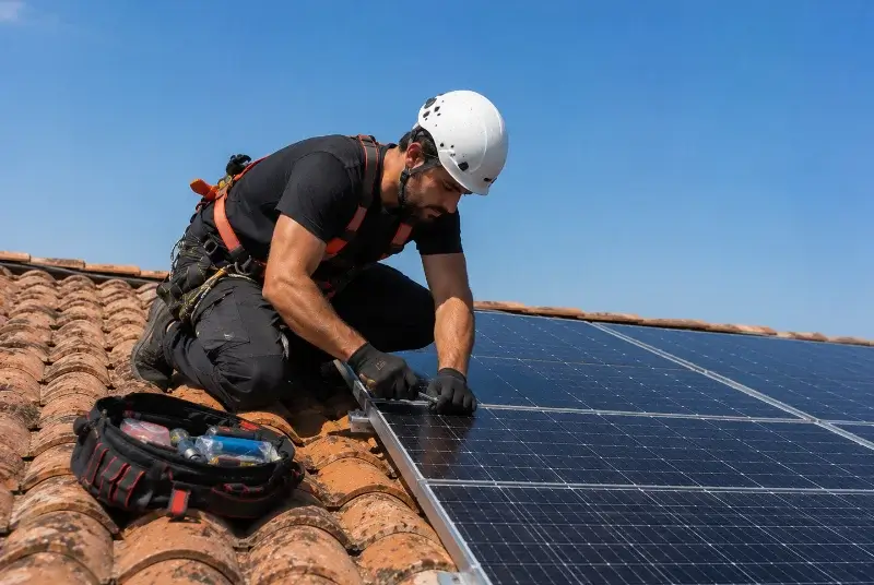 Maintenance et monitoring de panneaux solaires à Villespy