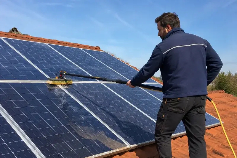 Nettoyage et entretien de panneaux solaires à Villespy